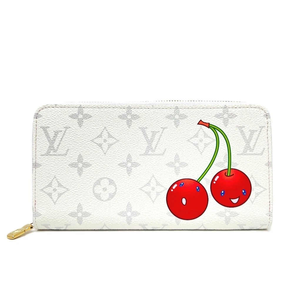 LOUIS VUITTON MURAKAMI TAKASHI MONOGRAM: LOUIS VUITTON Murakami Takashi Monogram Brand: LOUIS VUITTON Type/Style: Long Wallet Material: MonogramCanvas Color: White Size: W7.7?H4.1inch / W19.5cm H10.5cm Accessories: None Accessorie