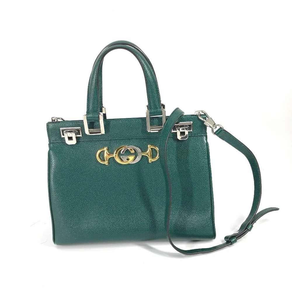 GUCCI ZUMI SMALL GG 2WAY BAG SHOULDER BAG: GUCCI Zumi Small GG 2WAY Bag Shoulder Bag Brand: GUCCI Type/Style: Hand bag Material: Leather Color: Green Size: W10.8?H8.5?D4.1inch / W27.5cm H21.5cm D10.5cm Accessories: None Accessories
