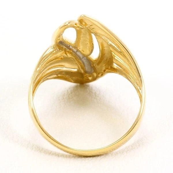 RING PT900/PLATINUM K18/YELLOW GOLD: Ring PT900/Platinum K18/Yellow Gold Brand: No Brand Type/Style: Ring Material: PT900/Platinum K18/Yellow Gold, Main Stone/Creation Diamond Color: YG,Silver Size: US 7 Accessories: None Acc