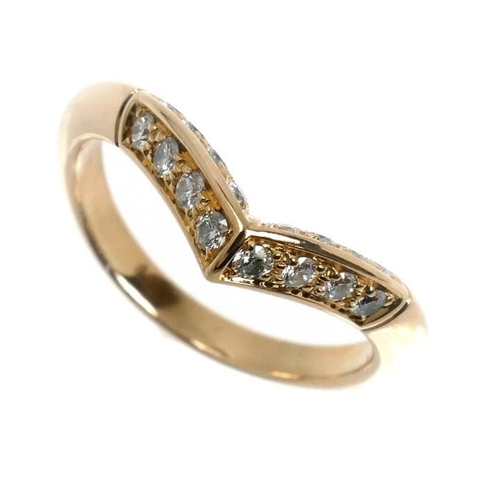LOUIS VUITTON DIAMOND RING: Louis Vuitton Diamond Ring Brand: Louis Vuitton Type/Style: Ring Material: K18PG Pink Gold Color: PG Size: US5 Accessories: None Accessories Notice: When purchasing pre-owned goods, please
