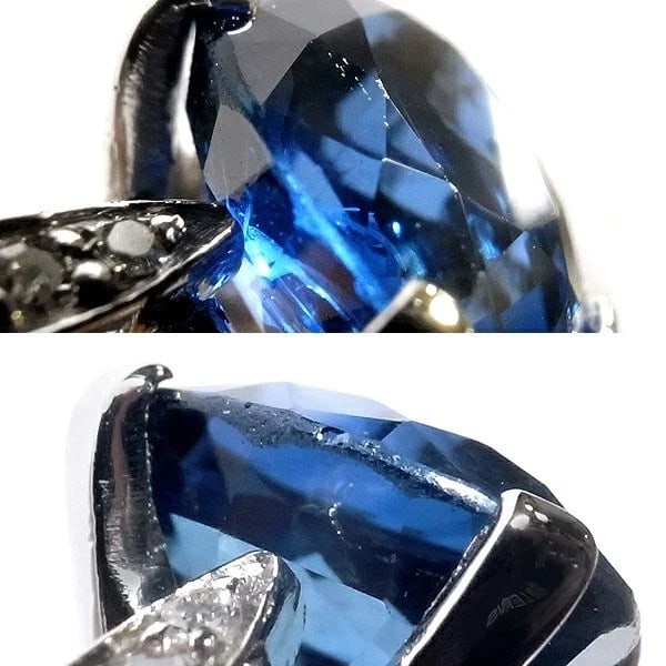 TIFFANY & CO. SAPPHIRE DIAMOND RING - 2