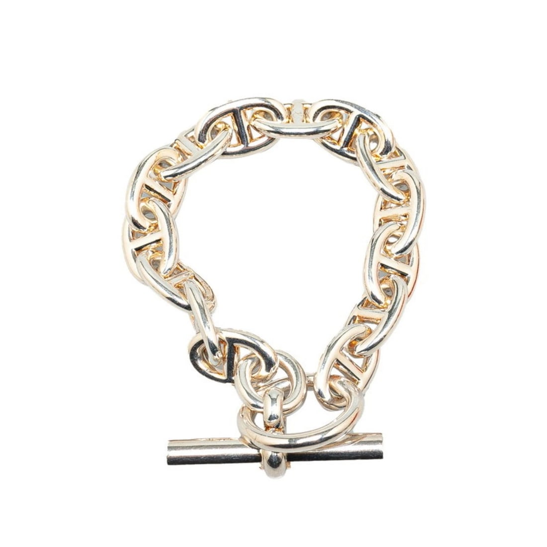 HERMES CHAINE D'ANCRE PM 14-LINK BRACELET SV925 SILVER (1 of 1)