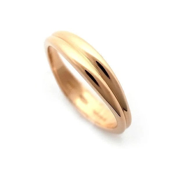 TIFFANY & CO. DOUBLE WAVE RING: Tiffany & Co. Double Wave Ring Brand: Tiffany & Co. Type/Style: Ring Material: K18 Rose Gold Color: RG Size: US4.5-4.75 Accessories: None Accessories Notice: When purchasing pre-owned good