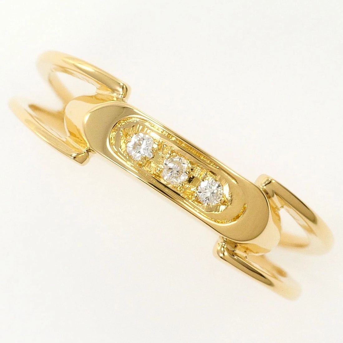 K18 18K GOLD RING DIAMOND: K18 18k gold Ring Diamond Brand: No Brand Type/Style: Ring Material: 18k gold, Main Stone/Creation Diamond Color: Gold Size: US 5 1/2 Accessories: None Accessories Notice: When purchasing pre-owned