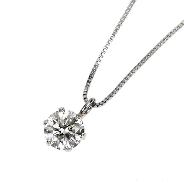 CANAL 4? PT900/ PT850 DIAMOND PENDANT NECKLACE: Canal 4? Pt900/ Pt850 Diamond Pendant Necklace Brand: None Type/Style: pendant necklace Material: Pt900/ Pt850 Color: PT Size: Necklace: Chain Length 40.5 Length/Width/Diameter7.2 Accessories: None