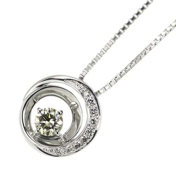 PT900/ PT850 DIAMOND PENDANT NECKLACE: Pt900/ Pt850 Diamond Pendant Necklace Brand: None Type/Style: pendant necklace Material: Pt900/ Pt850 Color: PT Size: Necklace: Chain Length ?45 Length/Width/Diameter10.6 Accessories: None