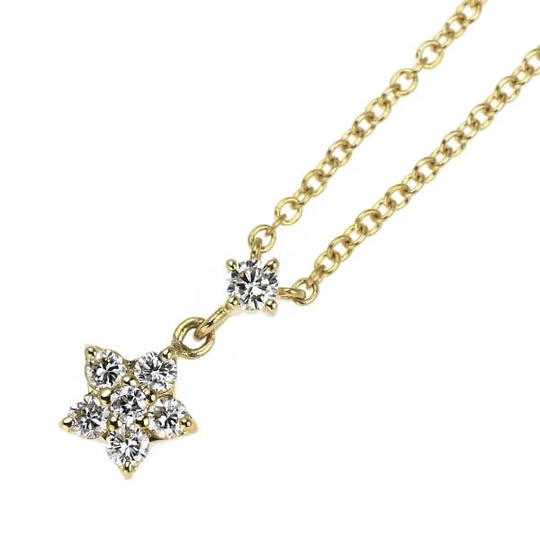 VENDOME AOYAMA K18YG DIAMOND PENDANT NECKLACE: Vendome Aoyama K18YG diamond pendant necklace Brand: Vendome Aoyama Type/Style: pendant necklace Material: K18YG Color: YG Size: Necklace: Chain Length 40.5 cm Accessories: None Accessories Notice: