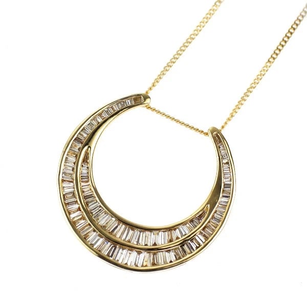 GSTV K18YG DIAMOND PENDANT NECKLACE (1 of 2)