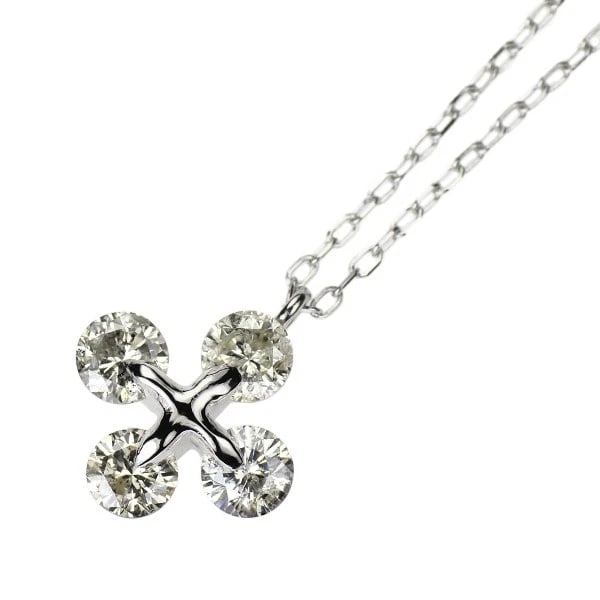 PT900/ PT850 DIAMOND PENDANT NECKLACE: Pt900/ Pt850 Diamond Pendant Necklace Brand: None Type/Style: pendant necklace Material: Pt900/ Pt850 Color: none Size: Necklace: Chain Length 40.5 cm Accessories: None Accessories Notice: When