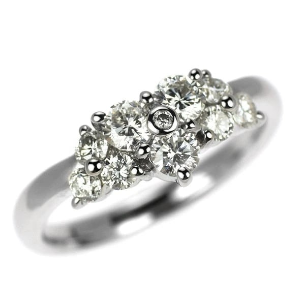PT900 DIAMOND RING: Pt900 diamond ring Brand: None Type/Style: Ring Material: Pt900, Main Stone/Creation Natural Color: Silver Size: 4.75 - 5US Accessories: None Accessories Notice: When purchasing pre-owned