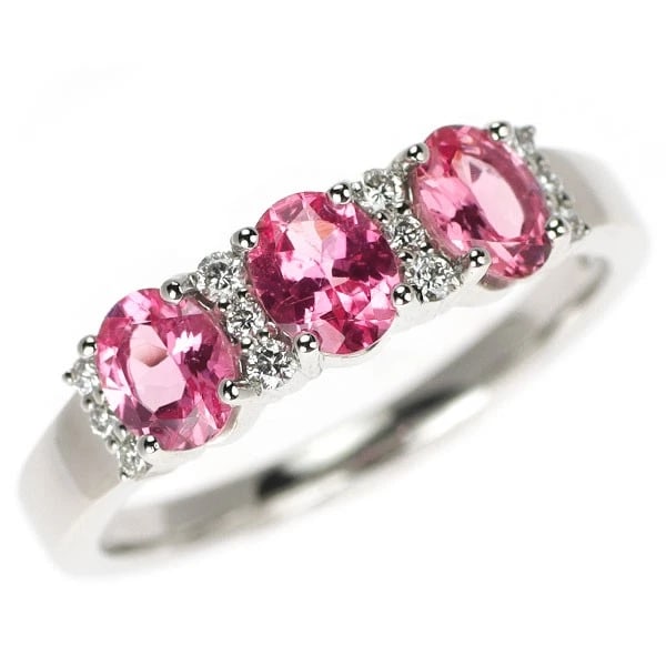 GSTV PT950 PINK SPINEL DIAMOND RING: GSTV Pt950 pink spinel diamond ring Brand: None Type/Style: Ring Material: Pt950 Color: PT Size: 6.25 - 6.5US Accessories: None Accessories Notice: When purchasing pre-owned goods, please