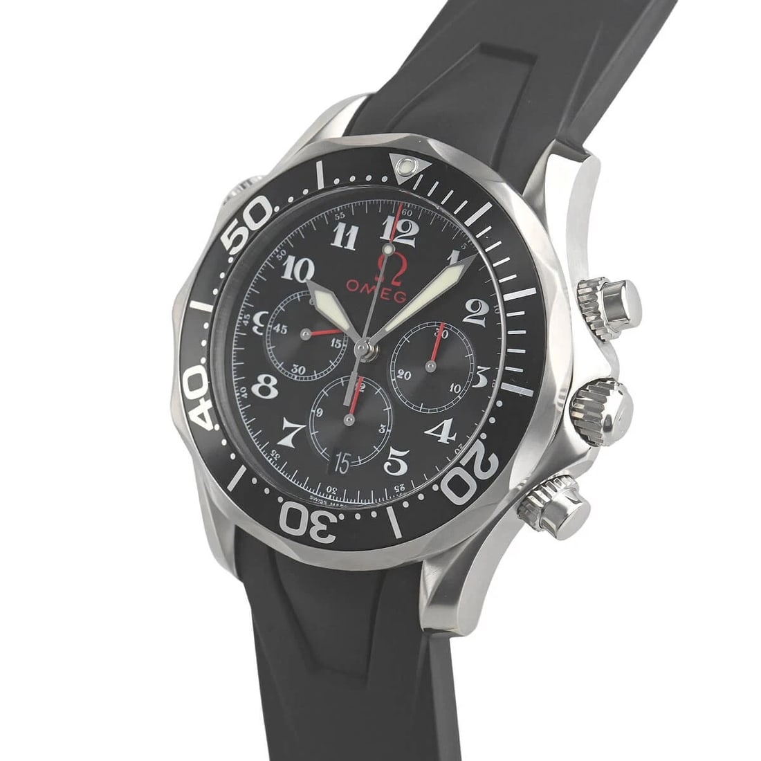 OMEGA SEAMASTER 300 CHRONOMETER OLYMPIC COLLECTION WATCH: OMEGA Seamaster 300 Chronometer Olympic Collection Watch Brand: OMEGA Type/Style: Wristwatch Material: Case Material stainless Color: Dial Color black Size: Case Size Case Size: 41.0mm Accessories: