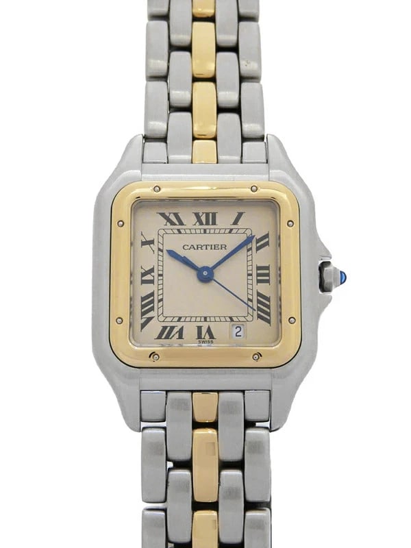 CARTIER PANTHERE DE CARTIER WATCH MM WATCH: Cartier Panthere de Cartier Watch MM Watch Brand: Cartier Type/Style: Wristwatch Material: Case Material stainless Color: Dial Color ivory Size: Case Size Case: Approx. 36 x 26 mm (including lugs, exc