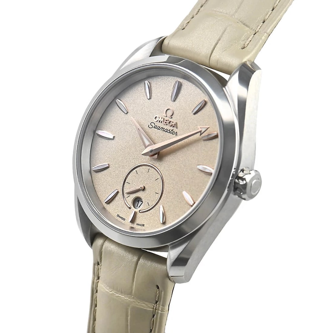 OMEGA SEAMASTER AQUA TERRA WATCH: OMEGA Seamaster Aqua Terra Watch Brand: OMEGA Type/Style: Wristwatch Material: Case Material stainless Color: Dial Color gray Size: Case Size Case Size: 38.0mm Accessories: None Accessorie