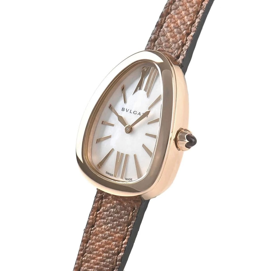 BVLGARI SERPENTI SPP32WGL WATCH: BVLGARI Serpenti SPP32WGL Watch Brand: BVLGARI Type/Style: Wristwatch Material: Case Material Pink gold Color: Dial Color white Size: Case Size Case Size: 31.0 x 23.0 mm Accessories: None Accessories