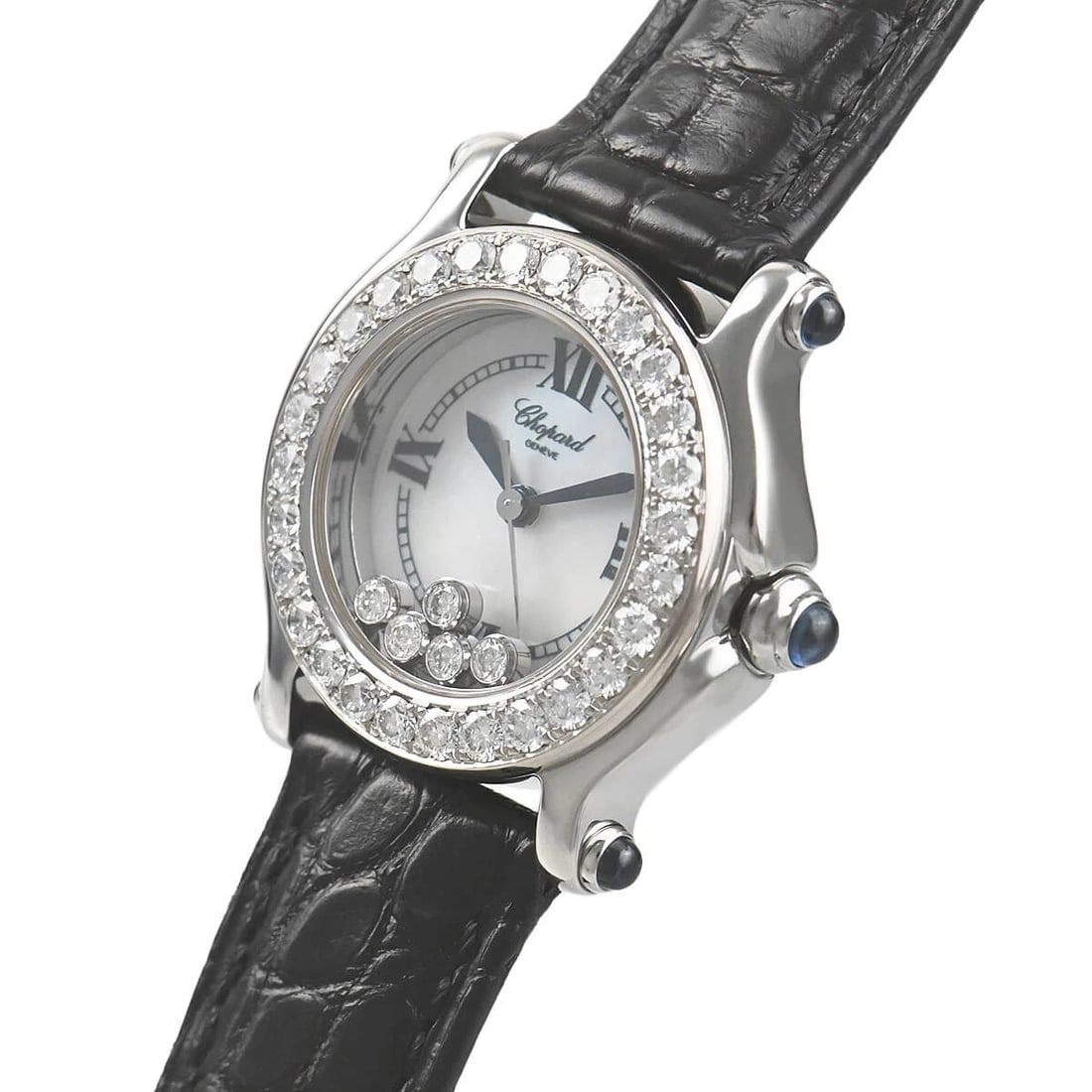 CHOPARD HAPPY SPORTS WATCH: CHOPARD Happy Sports Watch Brand: CHOPARD Type/Style: Wristwatch Material: Case Material stainless Color: Dial Color white Size: Case Size Case Size: 25.0mm Accessories: None Accessories Notice: When