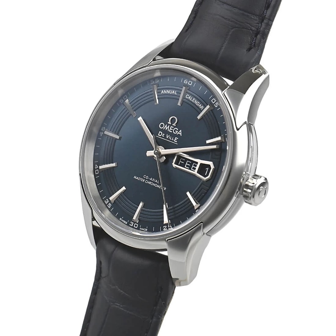 OMEGA DE VILLE HOURVISION CO-AXIAL WATCH: OMEGA De Ville HourVision Co-Axial Watch Brand: OMEGA Type/Style: Wristwatch Material: Case Material stainless Color: Dial Color blue Size: Case Size Case Size: 41.0mm Accessories: None Ac