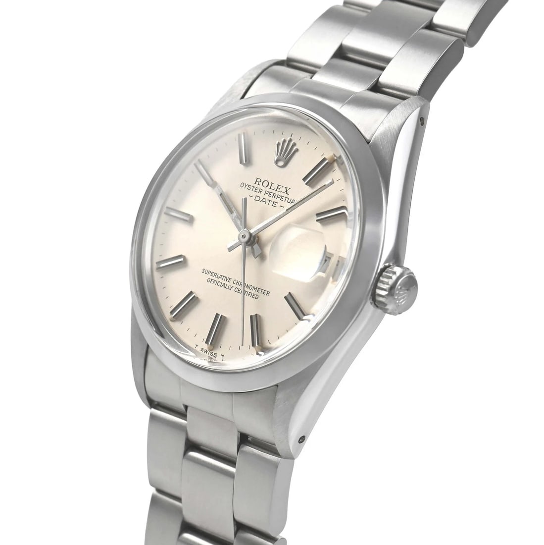 ROLEX OYSTER PERPETUAL WATCH: ROLEX Oyster Perpetual Watch Brand: ROLEX Type/Style: Wristwatch Material: Case Material stainless Color: Dial Color Silver Size: Case Size Case Size: 34.0mm Accessories: None Accessories