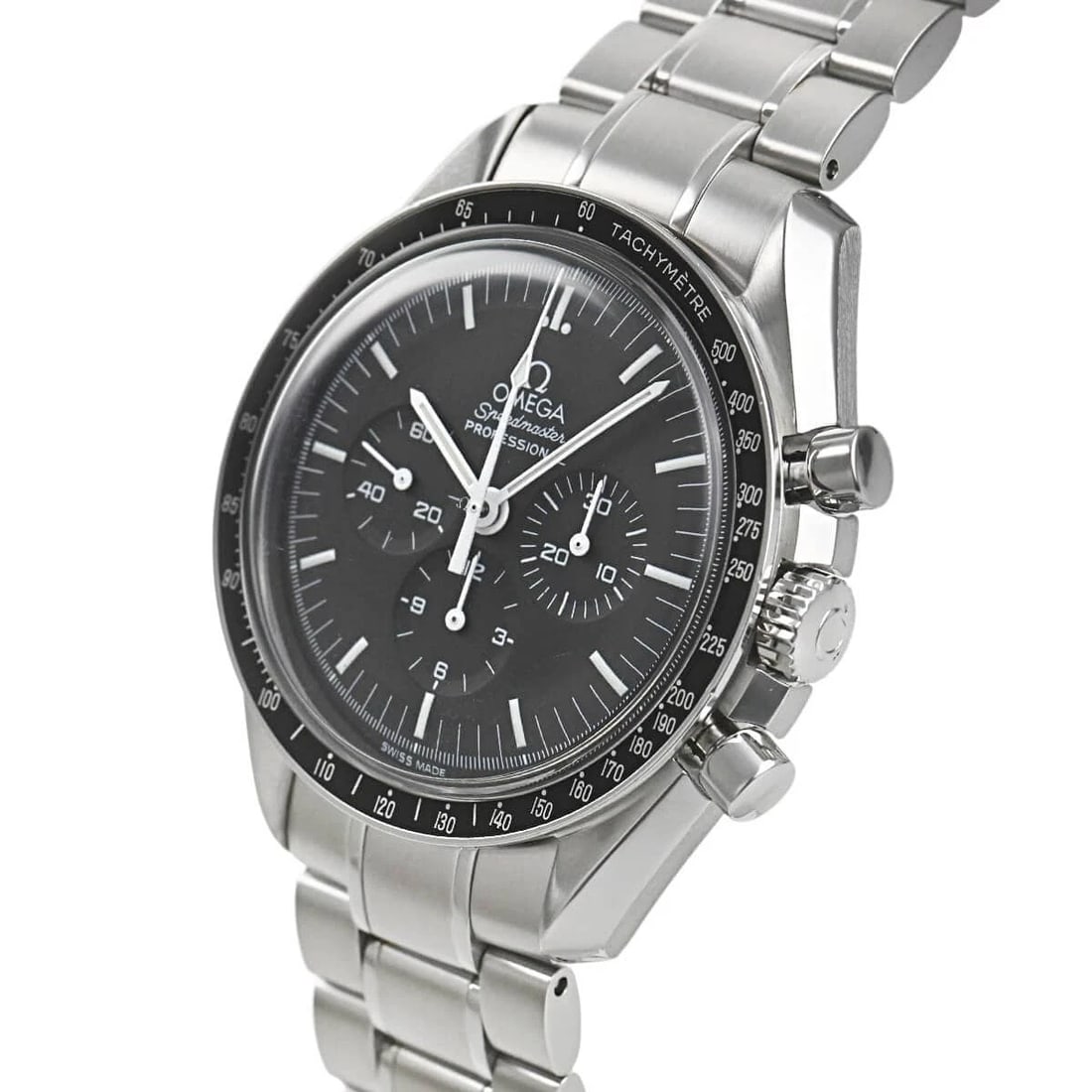 OMEGA SPEEDMASTER PROFESSIONAL WATCH: OMEGA Speedmaster Professional Watch Brand: OMEGA Type/Style: Wristwatch Material: Case Material stainless Color: Dial Color black Size: Case Size Case Size: 42.0mm Accessories: None Acces