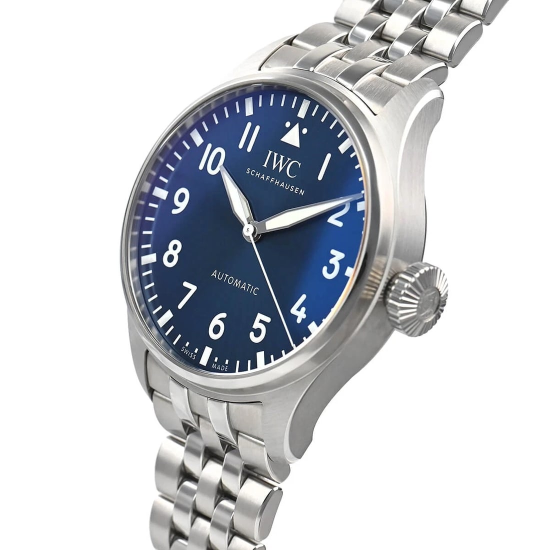 IWC BIG PILOT'S WATCH 43 WATCH: IWC Big Pilot's Watch 43 Watch Brand: IWC Type/Style: Wristwatch Material: Case Material stainless Color: Dial Color blue Size: Case Size Case Size: 43.0mm Accessories: None Accessories Notice: When