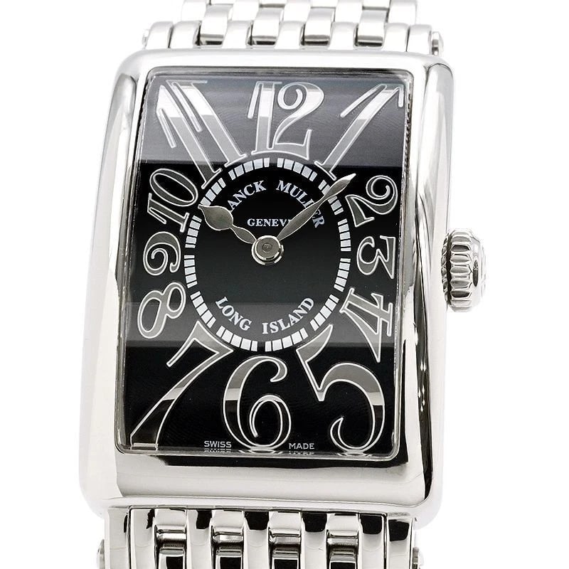 FRANCK MULLER LONG ISLAND WATCH: FRANCK MULLER Long Island Watch Brand: FRANCK MULLER Type/Style: Wristwatch Material: Case Material Stainless steel Color: Dial Color Silver Size: Case Size Case Size: 23mm x 32.5mm Accessories: None