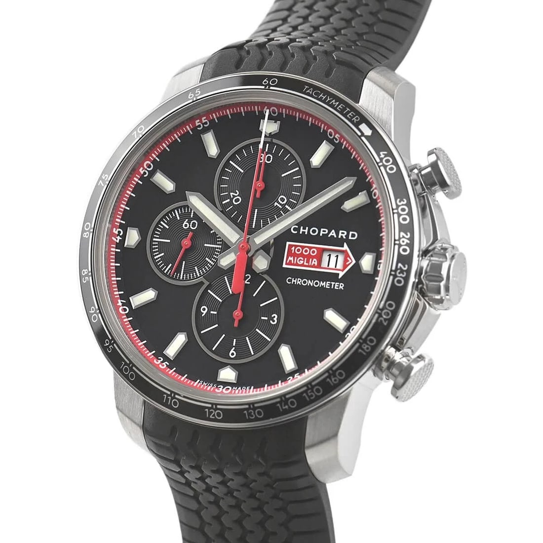 CHOPARD MILLE MIGLIA GTS CHRONOGRAPH WATCH: CHOPARD Mille Miglia GTS Chronograph Watch Brand: CHOPARD Type/Style: Wristwatch Material: Case Material stainless Color: Dial Color black Size: Case Size Case Size: 44.0mm Accessories: None