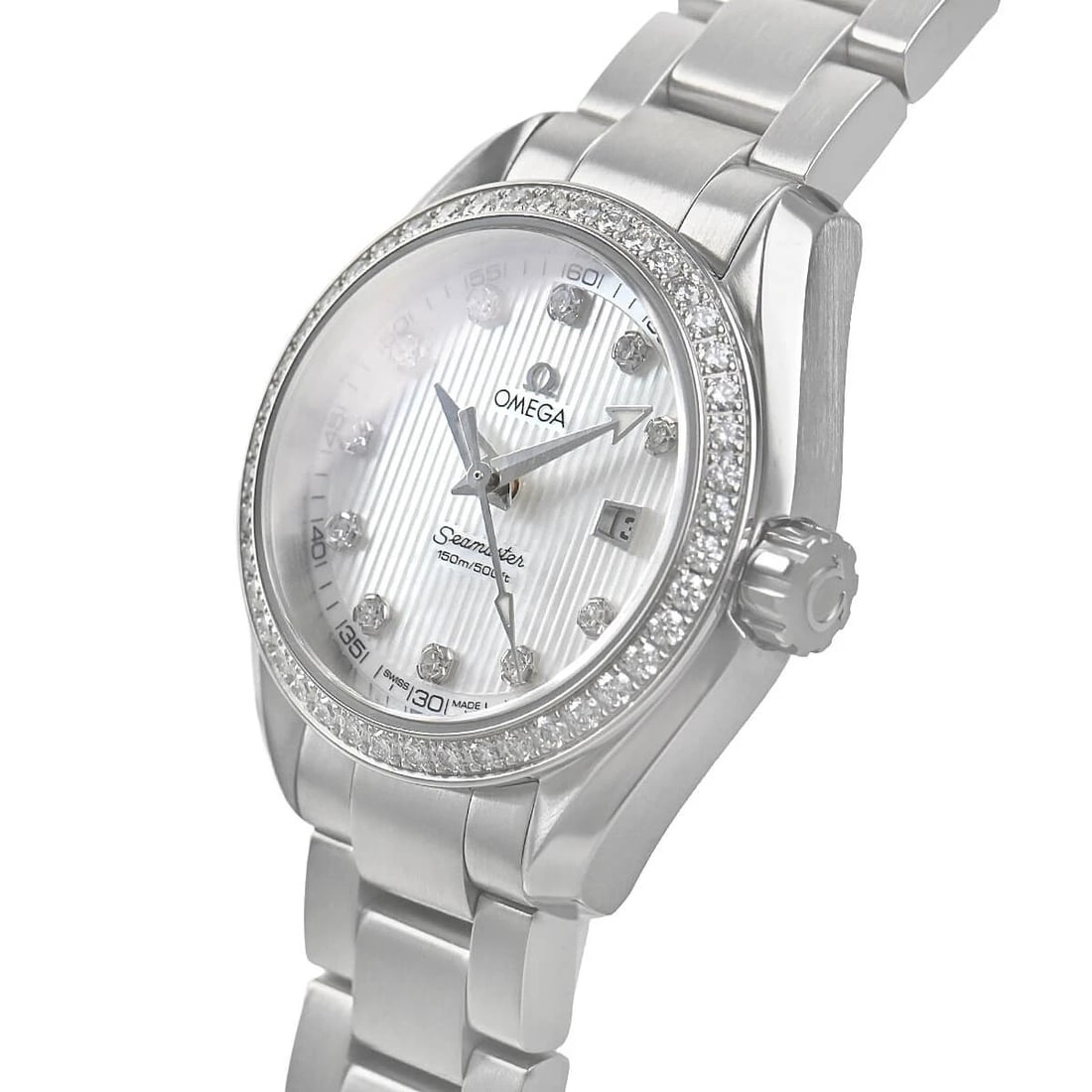 OMEGA SEAMASTER AQUA TERRA WATCH: OMEGA Seamaster Aqua Terra Watch Brand: OMEGA Type/Style: Wristwatch Material: Case Material stainless Color: Dial Color white Size: Case Size Case Size: 30.0mm Accessories: None Accessori