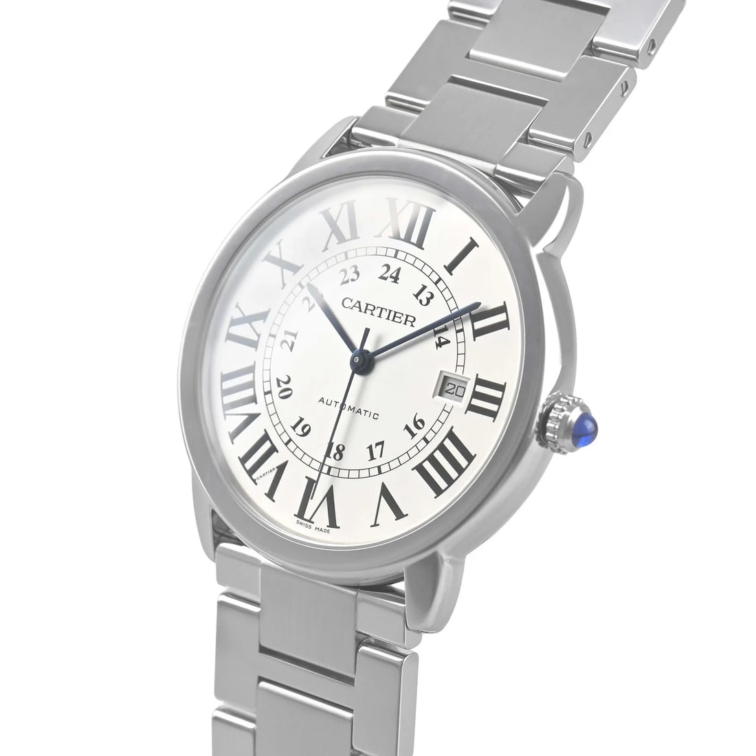 CARTIER RONDE SOLO DE CARTIER WATCH: CARTIER Ronde Solo de Cartier Watch Brand: CARTIER Type/Style: Wristwatch Material: Case Material stainless Color: Dial Color Silver Size: Case Size Case Size: 42.0mm Accessories: None Acc