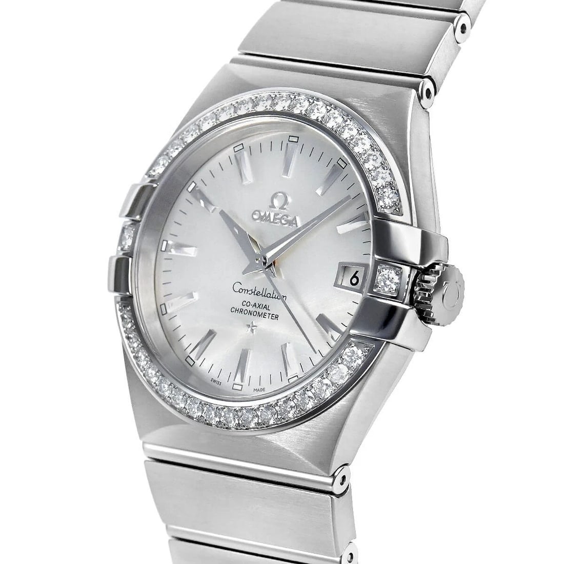 OMEGA CONSTELLATION CO-AXIAL CHRONOMETER WATCH: OMEGA Constellation Co-Axial Chronometer Watch Brand: OMEGA Type/Style: Wristwatch Material: Case Material stainless Color: Dial Color Silver Size: Case Size Case Size: 35.0mm Accessories: None