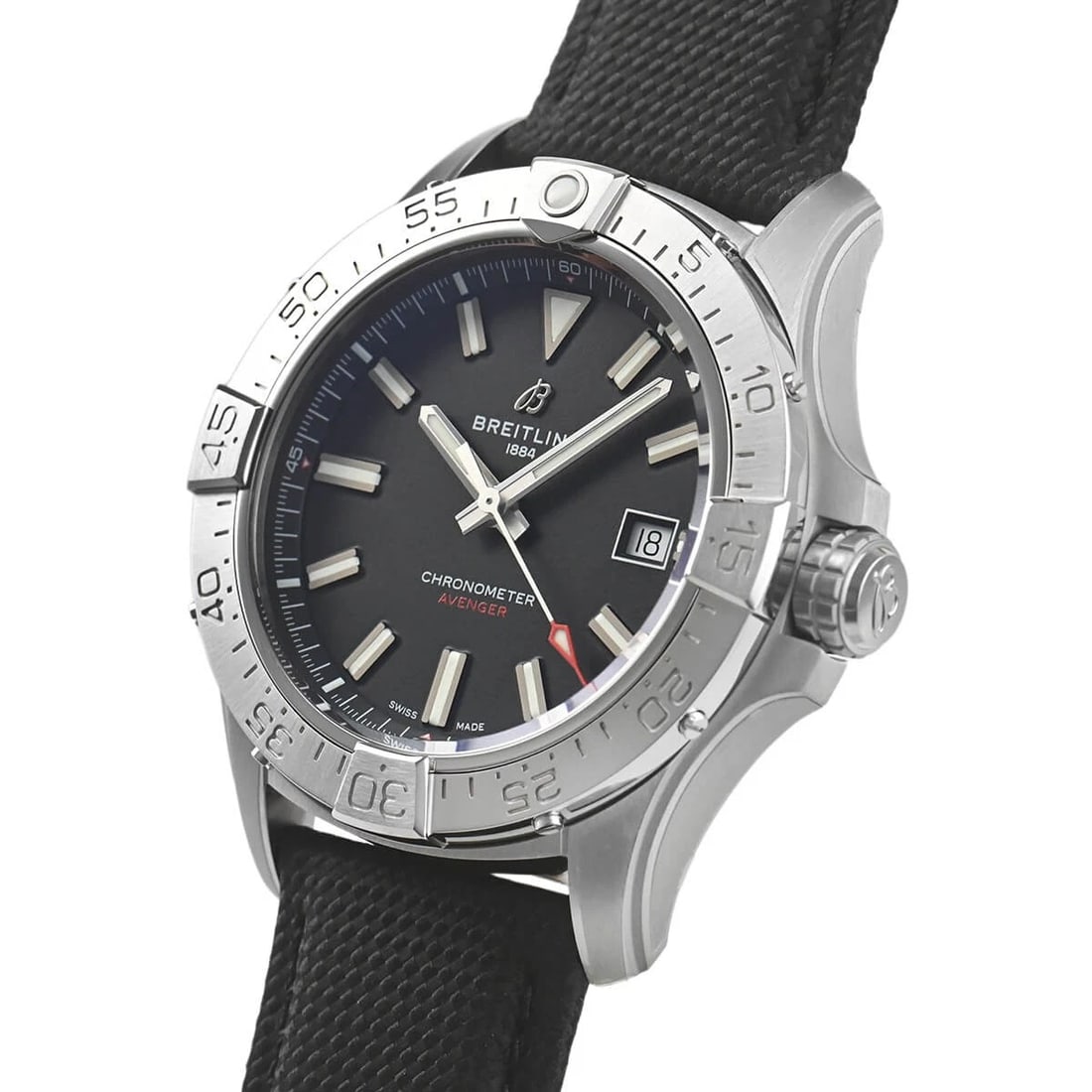 BREITLING AVENGER AUTOMATIC WATCH: BREITLING Avenger Automatic Watch Brand: BREITLING Type/Style: Wristwatch Material: Case Material stainless Color: Dial Color black Size: Case Size Case Size: 42.0mm Accessories: None Acce