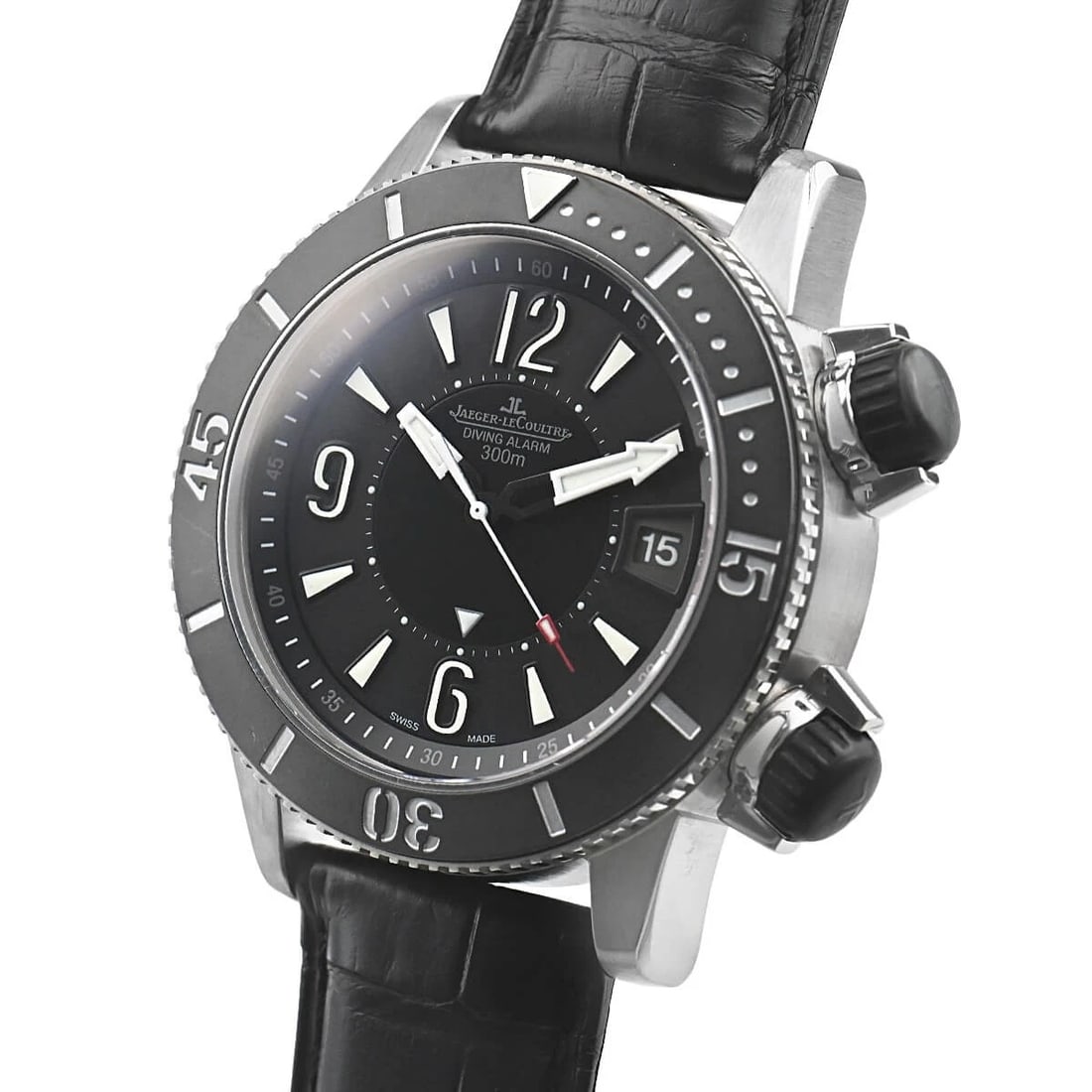 JAEGER-LECOULTRE MASTER COMPRESSOR DIVING ALARM NAVY SEALS WATCH: JAEGER-LECOULTRE Master Compressor Diving Alarm NAVY SEALS Watch Brand: JAEGER-LECOULTRE Type/Style: Wristwatch Material: Case Material titanium Color: Dial Color black Size: Case Size Case Size: 44.0