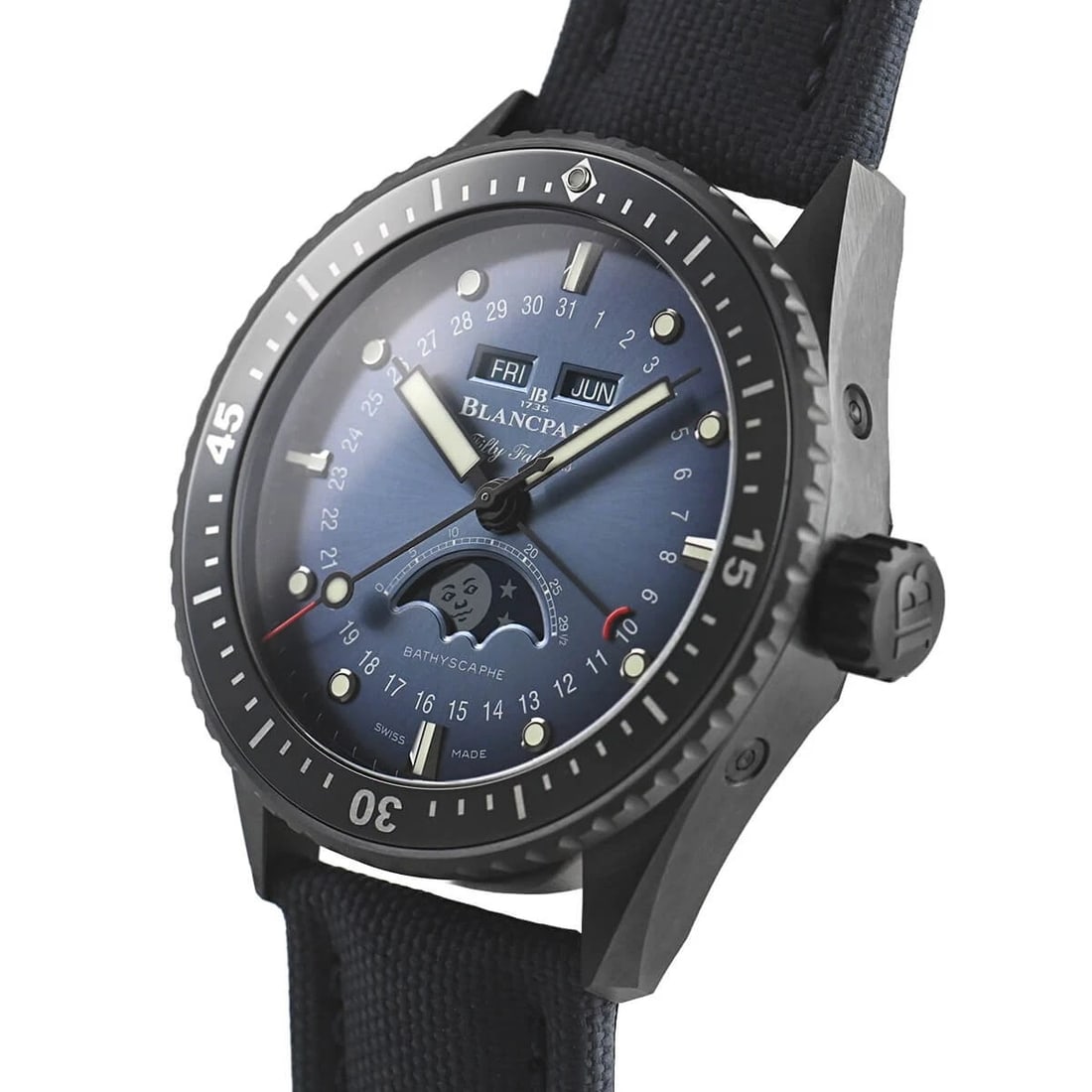 BLANCPAIN FIFTY FATHOMS BATHYSCAPHE COMPLETE CALENDAR WATCH (1 of 3)