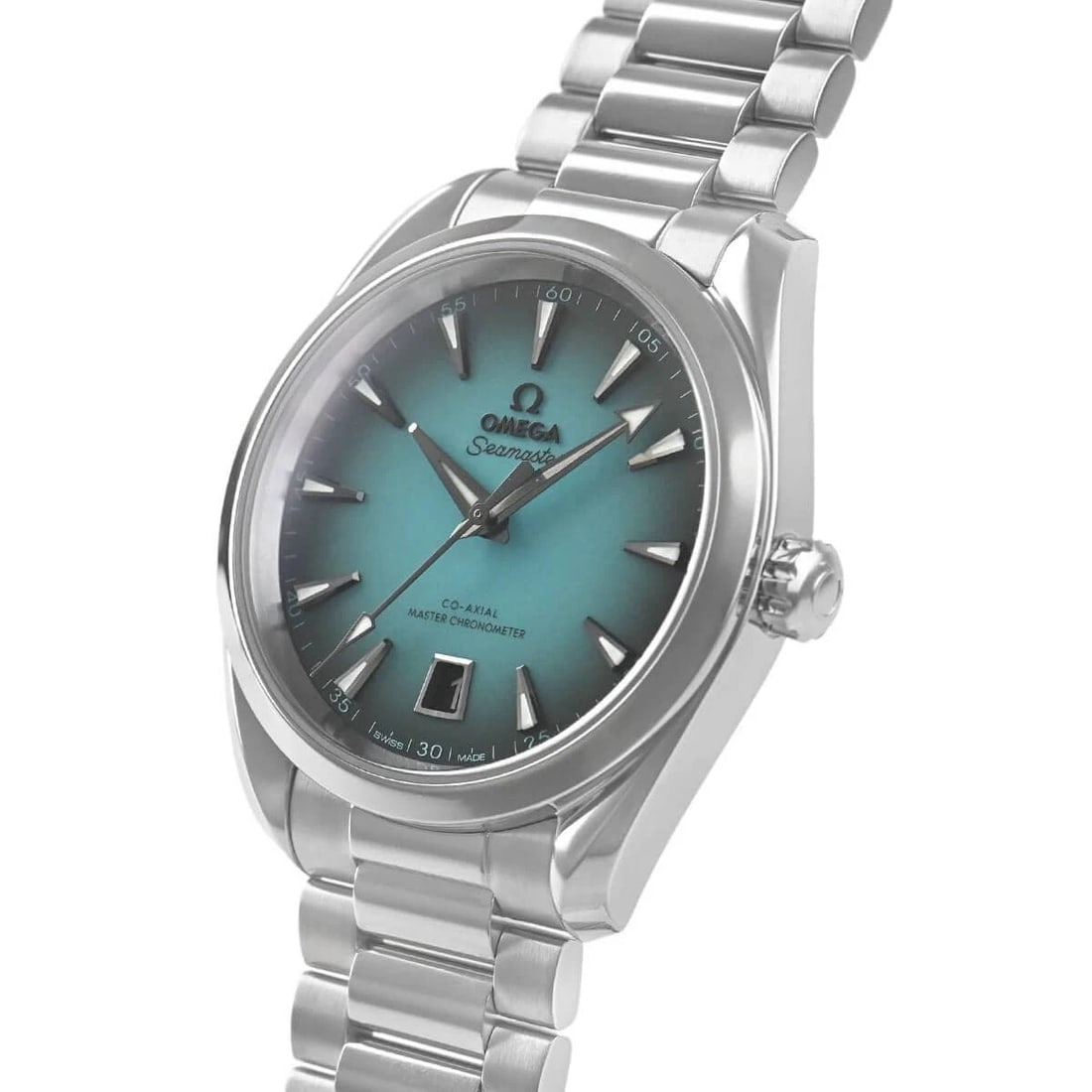 OMEGA SEAMASTER AQUA TERRA WATCH: OMEGA Seamaster Aqua Terra Watch Brand: OMEGA Type/Style: Wristwatch Material: Case Material stainless Color: Dial Color Turquoise Size: Case Size Case Size: 38.0mm Accessories: None Acces