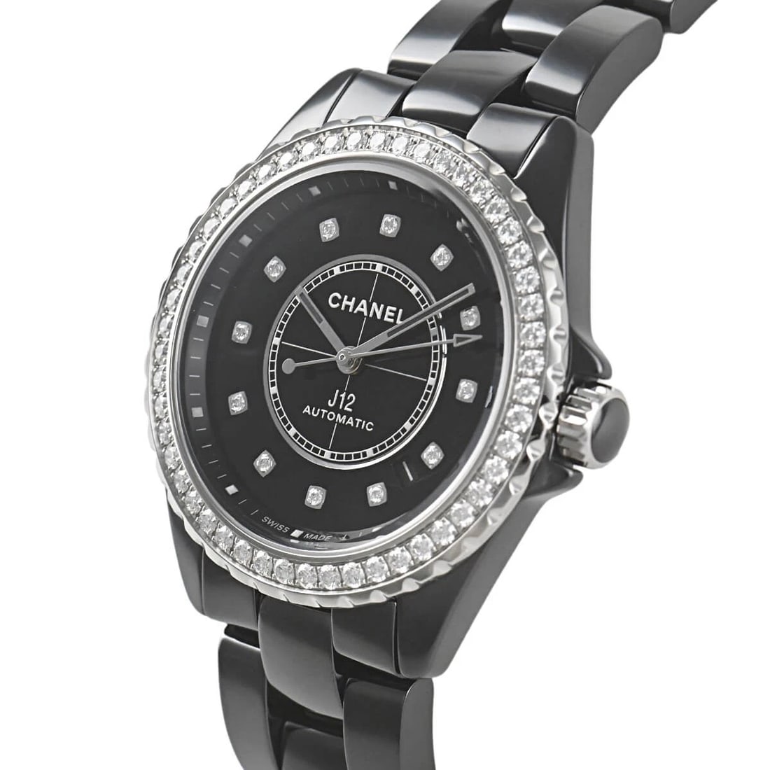 CHANEL J12 WATCH: CHANEL J12 Watch Brand: CHANEL Type/Style: Wristwatch Material: Case Material ceramic Color: Dial Color black Size: Case Size Case Size: 38.0mm Accessories: None Accessories Notice: When p