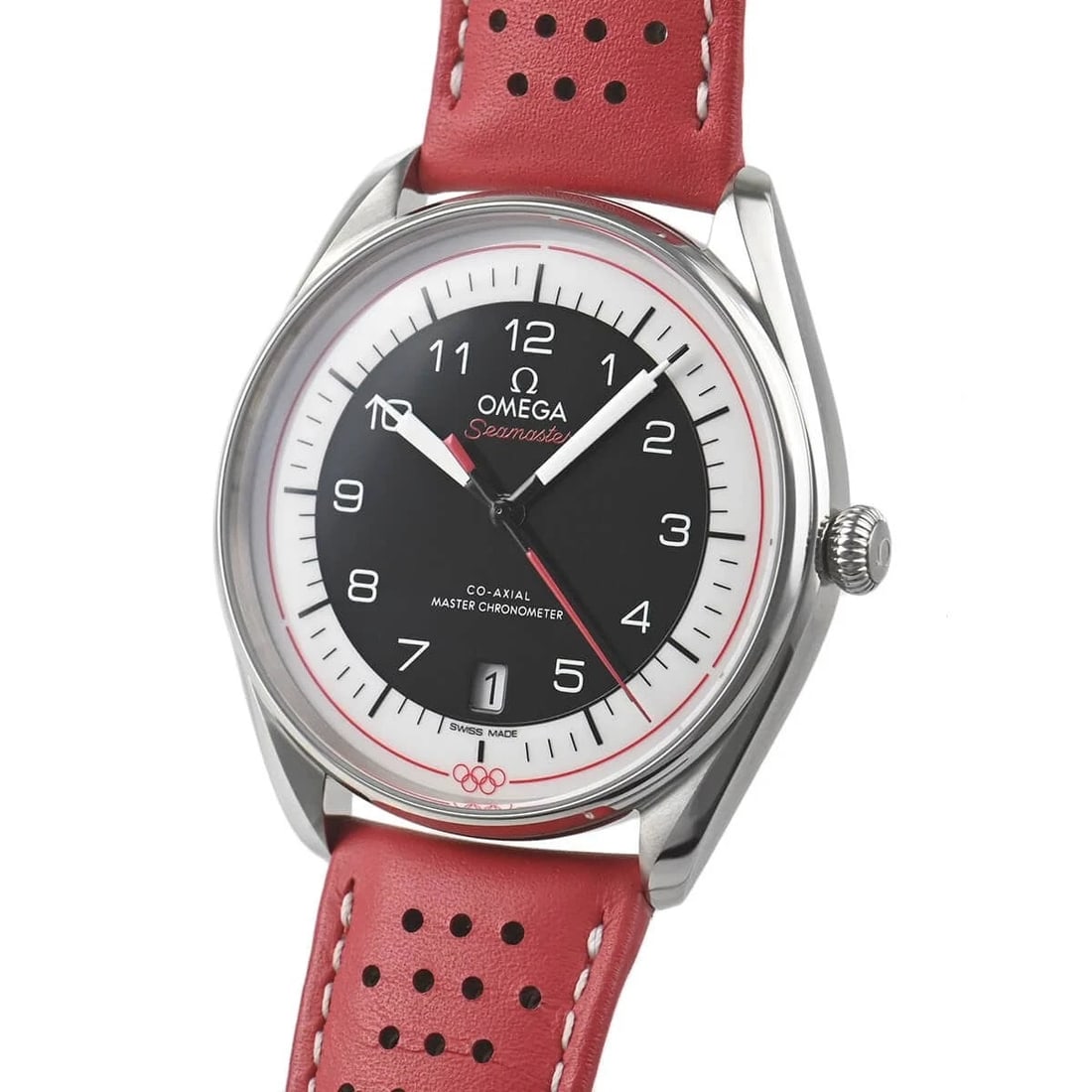 OMEGA SEAMASTER OLYMPIC OFFICIAL TIMEKEEPER WATCH: OMEGA Seamaster Olympic Official Timekeeper Watch Brand: OMEGA Type/Style: Wristwatch Material: Case Material stainless Color: Dial Color White/Black Size: Case Size Case Size: 39.5mm Accessories: