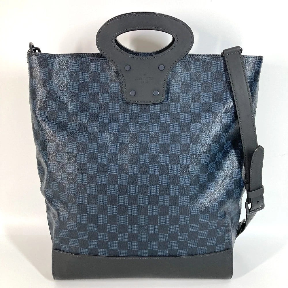 LOUIS VUITTON DAMIER COBALT TOTE NS 2WAY SHOULDER BAG: LOUIS VUITTON Damier Cobalt Tote NS 2WAY Shoulder Bag Brand: LOUIS VUITTON Type/Style: Hand Bag Material: Damier Cobalt Canvas Color: Navy Size: W12.6?H15.4?D3.9inch / W32cm H39cm D10cm Accessorie