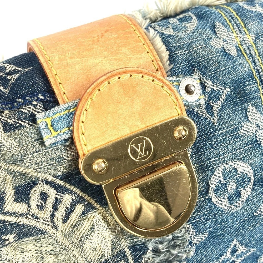 LOUIS VUITTON MONOGRAMDENIM PATCHWORK POST MESSENGER BAG - 8