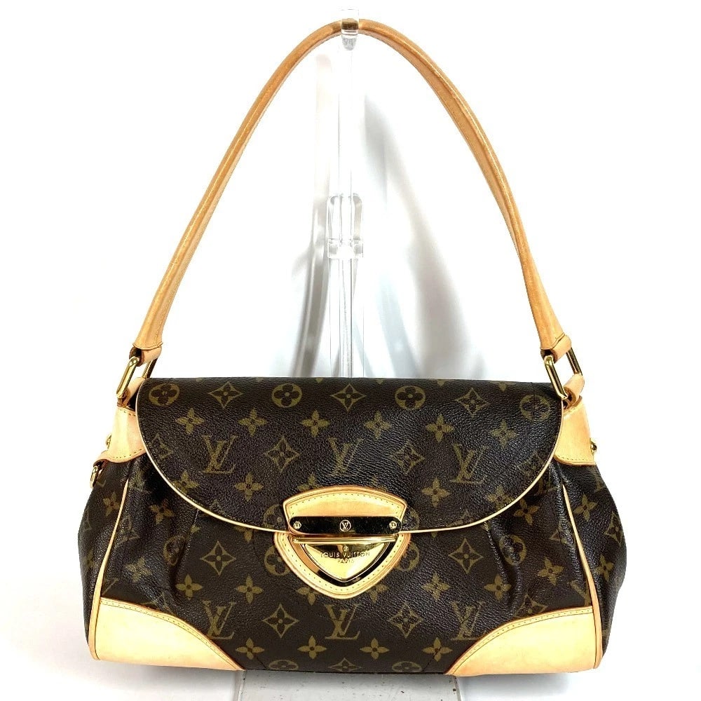 LOUIS VUITTON MONOGRAM BEVERLY MM SHOULDER BAG: LOUIS VUITTON Monogram Beverly MM Shoulder Bag Brand: LOUIS VUITTON Type/Style: Hand Bag Material: Monogram Canvas Color: Brown Size: W12.6?H8.1?D4.7inch / W32cm H20.5cm D12cm Accessories: None