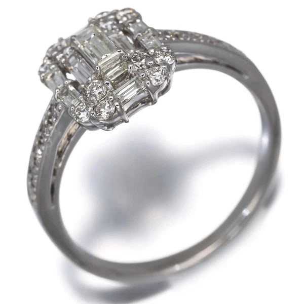 DIAMOND RING 900 PLATINUM - 3