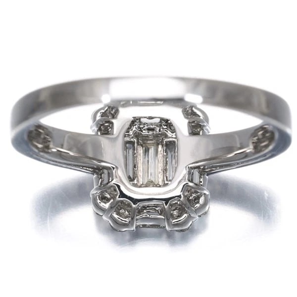 DIAMOND RING 900 PLATINUM - 4