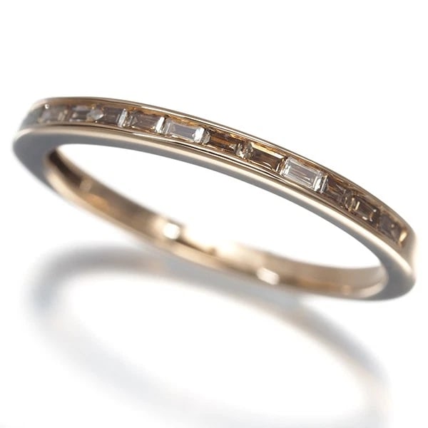 BROWN DIAMOND HALF ETERNITY RING 18K 750 ROSE GOLD: Brown Diamond Half Eternity Ring 18K 750 Rose Gold Brand: Unbranded Type/Style: Ring Material: 18K 750 Rose Gold Main Stone Natural Color: Rose Gold Size: US 6-6.25 Accessories: None Acces