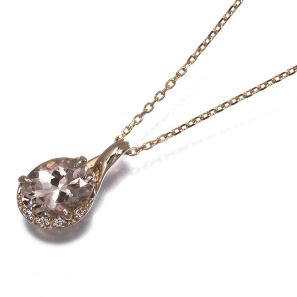 STAR JEWELRY MORGANITE DIAMOND NECKLACE 18K 750 ROSE GOLD: STAR JEWELRY Morganite Diamond Necklace 18K 750 Rose Gold Brand: STAR JEWELRY Type/Style: Necklace Material: 18K 750 Rose Gold Main Stone Natural Color: Rose Gold Size: Necklace length: 40 /