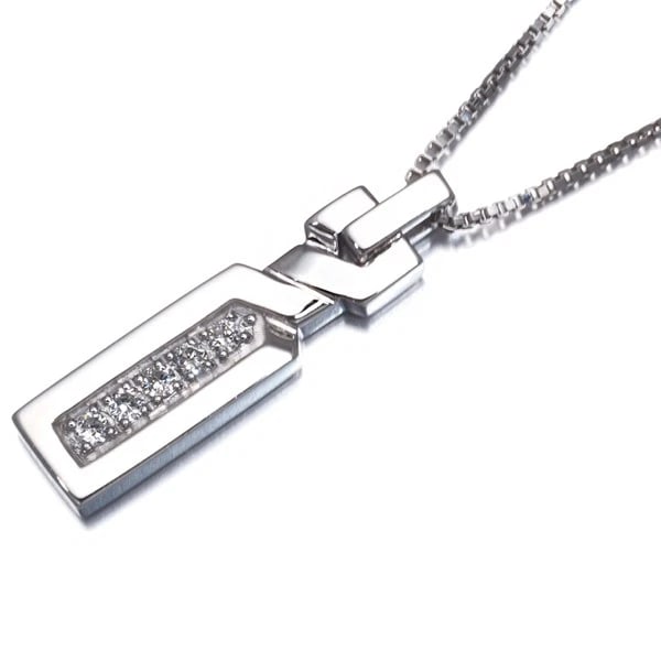 VENDOME DIAMOND BAR NECKLACE 18K 750 WHITE GOLD: VENDOME Diamond Bar Necklace 18K 750 White Gold Brand: VENDOME Type/Style: Necklace Material: 18K 750 White Gold Main Stone Natural Color: White Gold Size: Necklace length: 36 / 40cmPendant size: 19.9