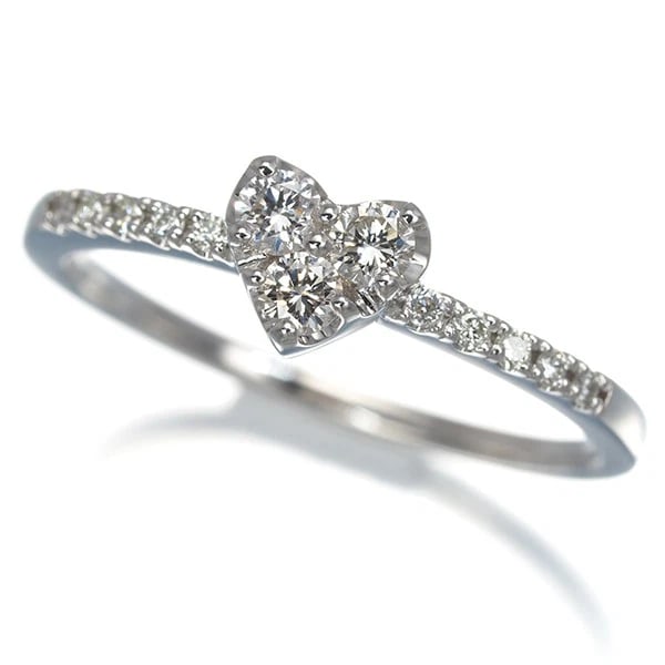 DIAMOND HEART RING 900 PLATINUM: Diamond Heart Ring 900 Platinum Brand: Unbranded Type/Style: Ring Material: 900 Platinum Main Stone Natural Color: Platinum Size: US 5.75- Accessories: None Accessories Notice: When purchasing