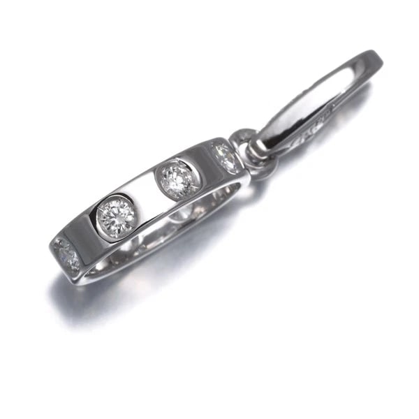 CARTIER DIAMOND LOVE 7P CHARM PENDANT 18K 750 WHITE GOLD: Cartier Diamond Love 7P Charm Pendant 18K 750 White Gold Brand: Cartier Type/Style: Pendant Material: 18K 750 White Gold Main Stone Natural Color: White Gold Size: Design size: 13.8 x 11.1mmTotal leng