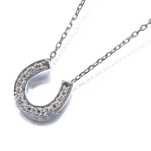 VENDOME DIAMOND HORSESHOE NECKLACE 950 850 PLATINUM: VENDOME Diamond Horseshoe Necklace 950 850 Platinum Brand: VENDOME Type/Style: Necklace Material: 950 850 Platinum Main Stone Natural Color: Platinum Size: Necklace length: 37 / 40cmPendant size: 9.7 