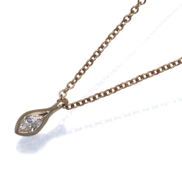 TIFFANY&CO. DIAMOND MARQUISE-CUT SOLITAIRE NECKLACE 18K YG: Tiffany&Co. Diamond Marquise-cut Solitaire Necklace 18K YG Brand: Tiffany & Co. Type/Style: Necklace Material: 18K YG Main Stone Natural Color: Yellow Gold Size: Necklace length: 40cmPendant size: 9.4