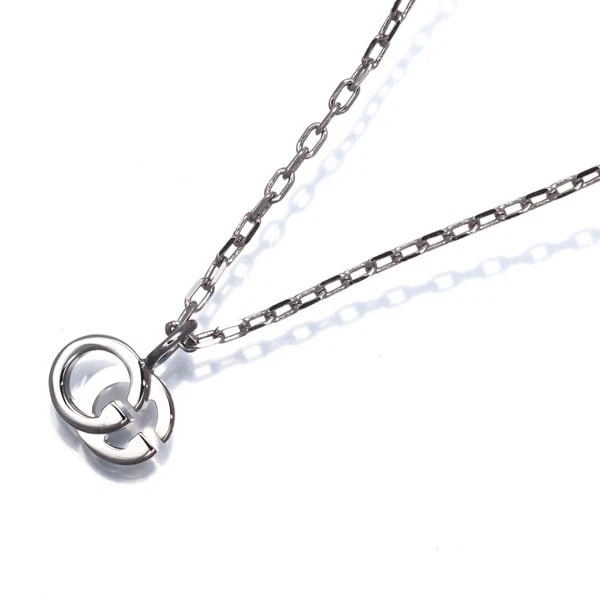 GUCCI GG RUNNING NECKLACE 18K 750 WHITE GOLD: GUCCI GG Running Necklace 18K 750 White Gold Brand: GUCCI Type/Style: Necklace Material: 18K 750 White Gold Color: White Gold Size: Necklace length: 38 / 40 / 42cmPendant size: 5.0 x 7.0mmTotal length