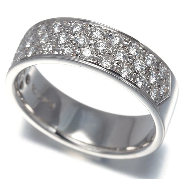 MIKIMOTO DIAMOND PAVED HALF ETERNITY RING 18K WG: Mikimoto Diamond Paved Half Eternity Ring 18K WG Brand: MIKIMOTO Type/Style: Ring Material: 18K WG Main Stone Natural Color: White Gold Size: US 5.25-5.5 Accessories: None Accessories Noti