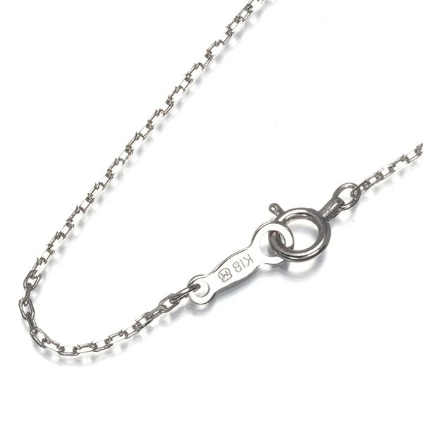MIKIMOTO CABLE CHAIN NECKLACE 18K 750 WHITE GOLD: Mikimoto Cable Chain Necklace 18K 750 White Gold Brand: MIKIMOTO Type/Style: Necklace Material: 18K 750 White Gold Color: White Gold Size: Necklace length: 40cmNecklace width: 1.0mmClasp width: 3.4mm 
